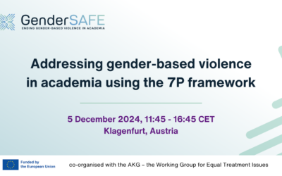 Addressing gender-based violence in academia using the 7P framework