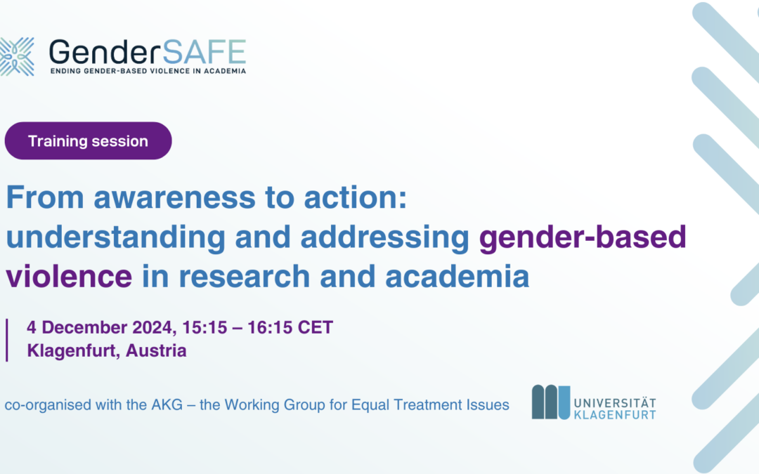 From awareness to action: understanding and addressing gender-based violence in research and academia