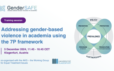 Addressing gender-based violence in academia using the 7P framework