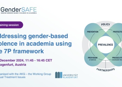 Addressing gender-based violence in academia using the 7P framework