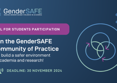 Open Call: join the GenderSAFE Community of Practice Students Circle!