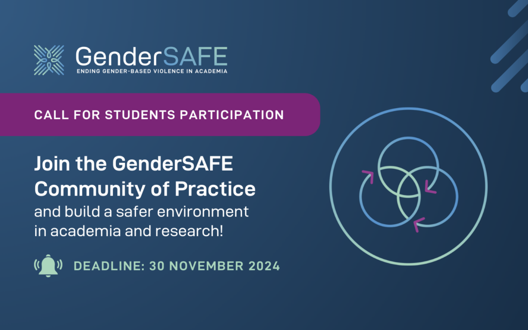 Open Call: Apply to join the GenderSAFE Community of Practice Students Circle!