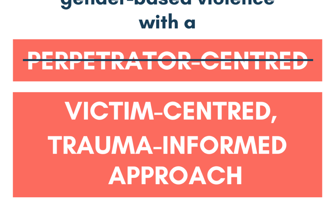 Adopting a victim-centred, trauma-informed approach