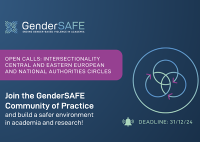 Open Call: Apply to join the GenderSAFE CoP’s National Authorities Circle!