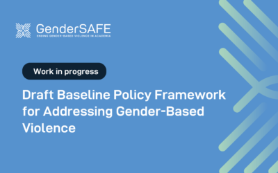 Work in progress: Baseline Policy Framework for Addressing Gender-Based Violence