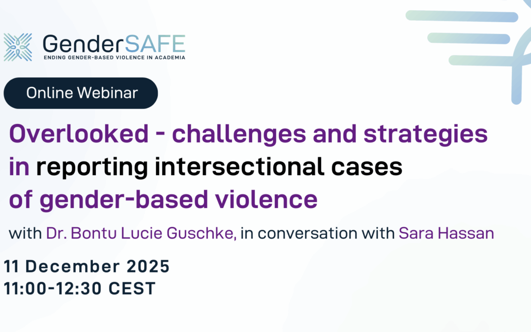 Webinar on Reporting Intersectional Cases of Gender-Based Violence