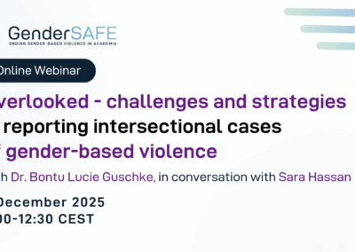 Webinar on Reporting Intersectional Cases of Gender-Based Violence