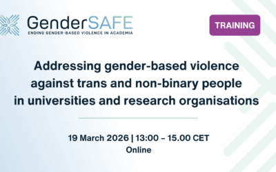 Training on addressing gender-based violence against trans and non-binary people