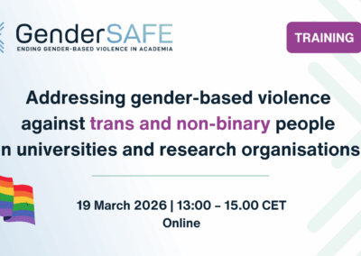 Training on addressing gender-based violence against trans and non-binary people