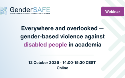 Everywhere and overlooked — gender-based violence against disabled people in academia