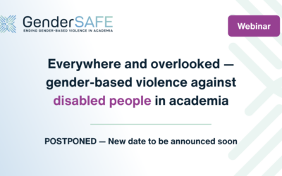 Everywhere and overlooked — gender-based violence against disabled people in academia